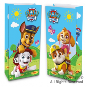 PAW PATROL BOLSITA PAPEL 12.5X24.5CM x 10